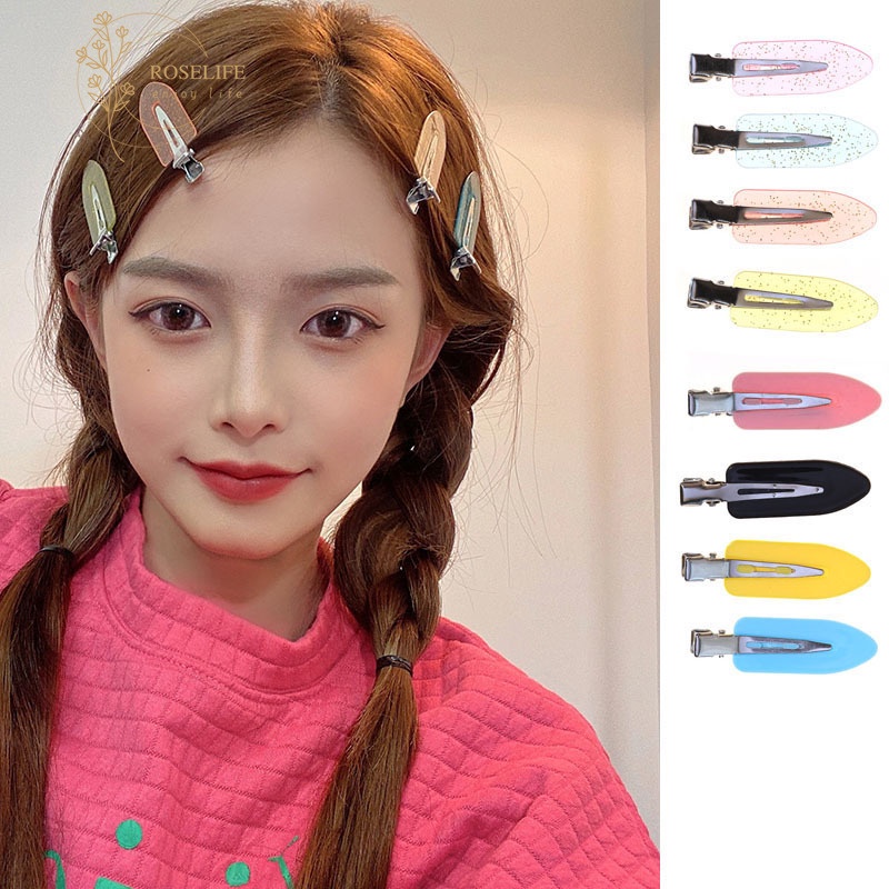 Roselife 1pc Jepit Rambut Bentuk Bebek Seamless Untuk Wanita