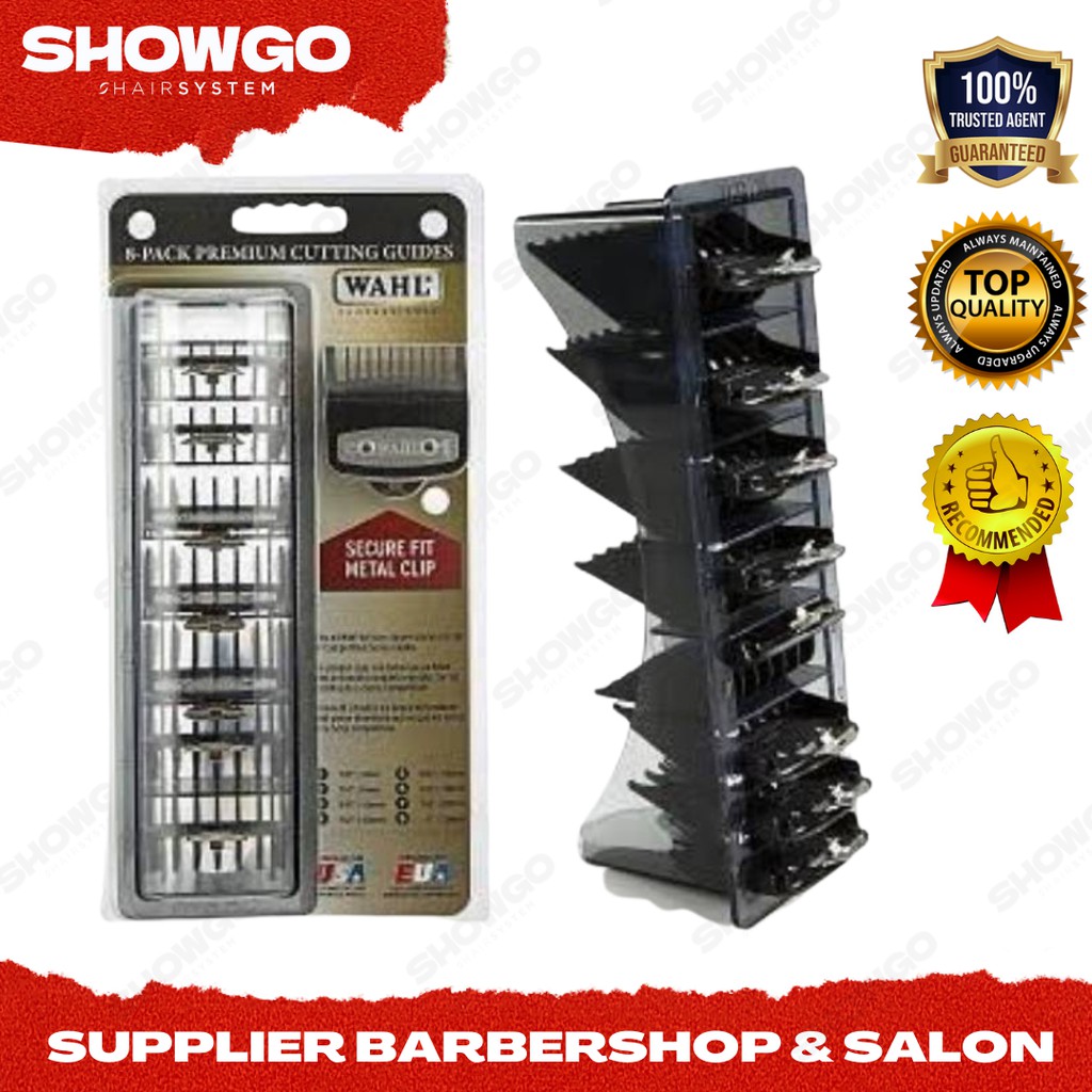 SEPATU CLIPPER / GUARD CLIPPER WAHL SET / WAHL GUARD NO 1 - 8 PREMIUM FREE WADAH / SISIR UKURAN