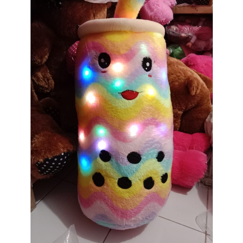 BISA COD | Boneka boba super jumbo viral tiktok menyala / boneka boba led / boba brown sugar besar