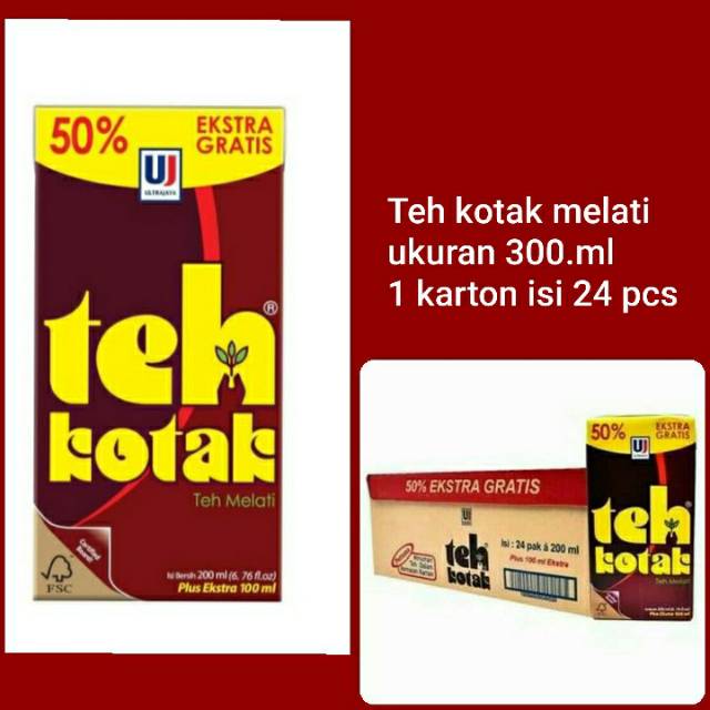 

Teh kotak jasmin ukuran 300 ml isi 24 pcs