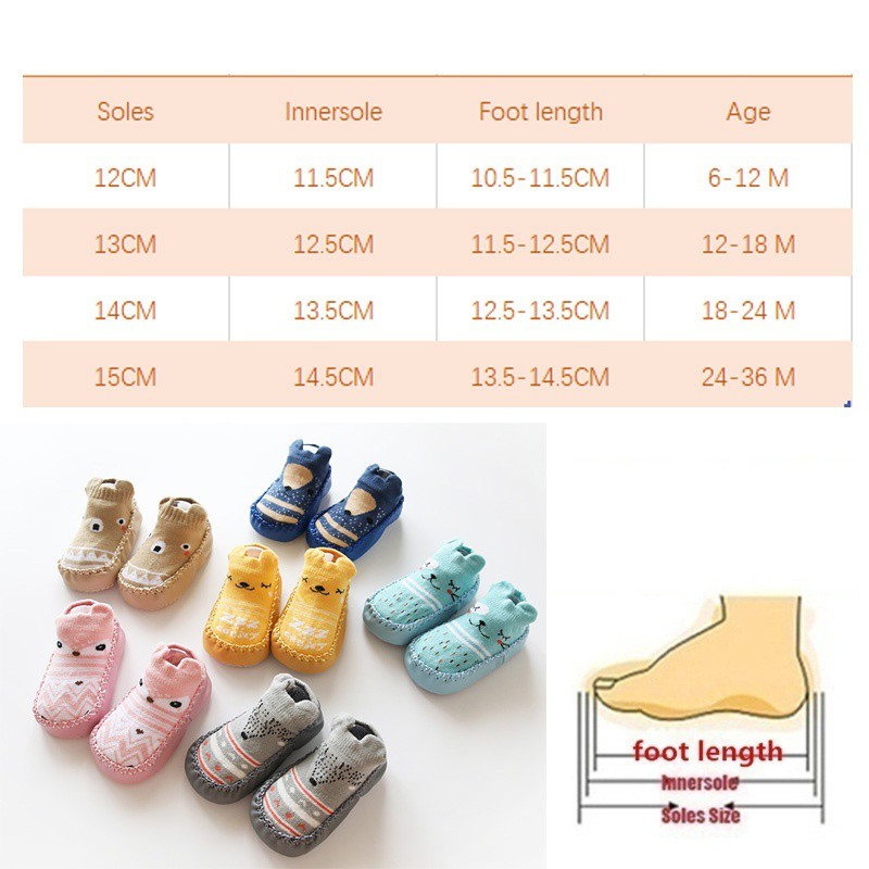 Babylovanta Sepatu bayi prewalker kaos kaki anak import KOREA
