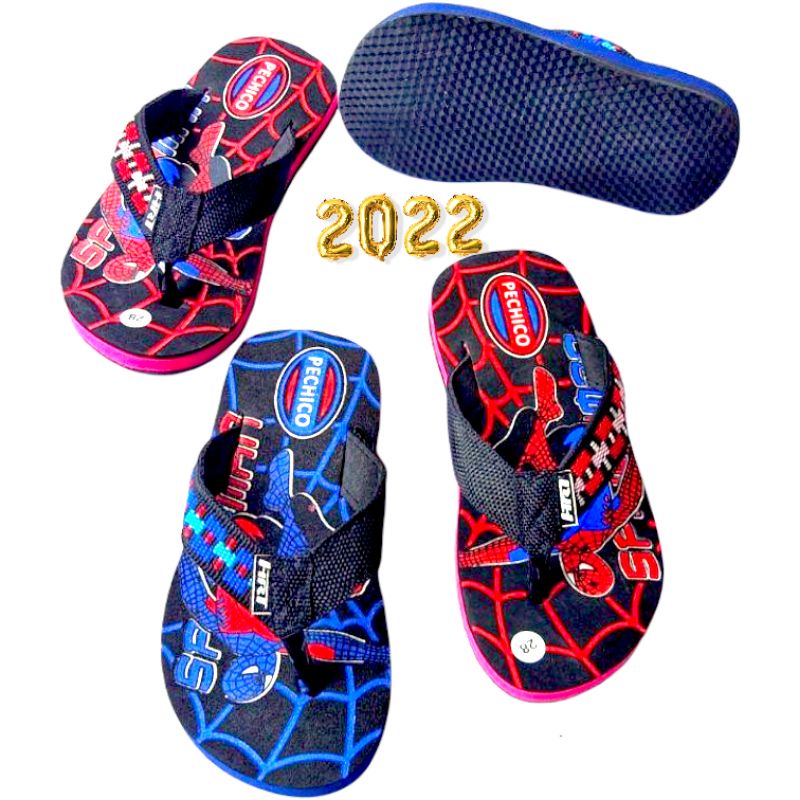 TERLARIS/SANDAL ANAK Motif SPIDERMAN/ Sandal Spon Anak Cowo asli pechico