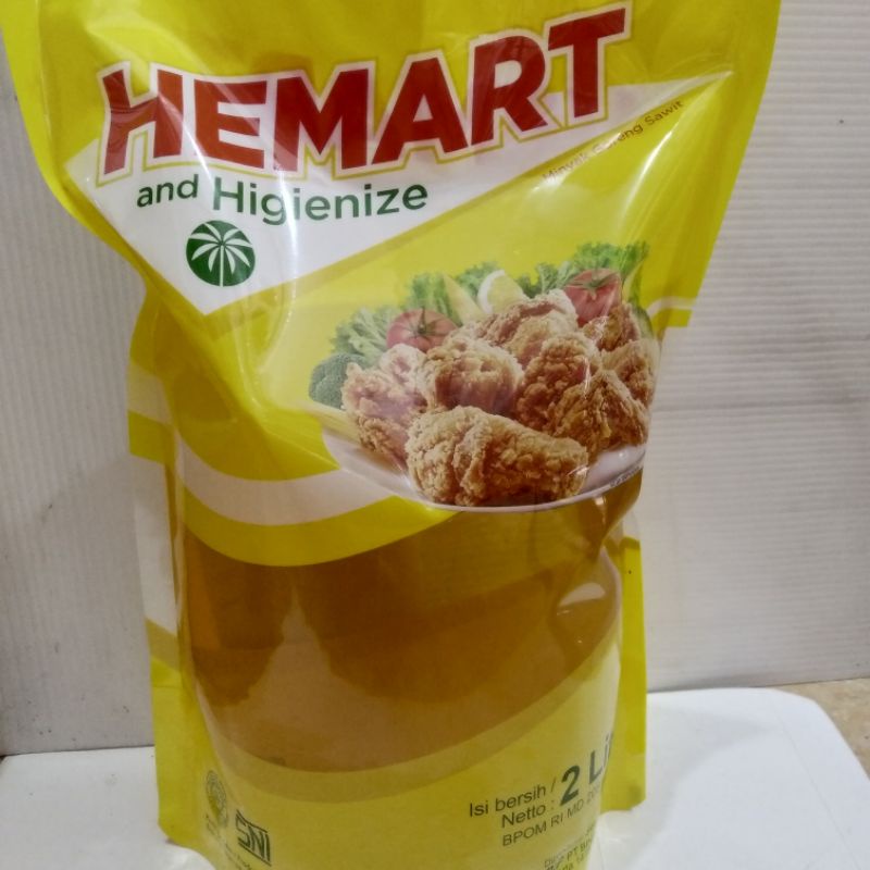 Minyak Goreng Sawit Hemart Refill 2L