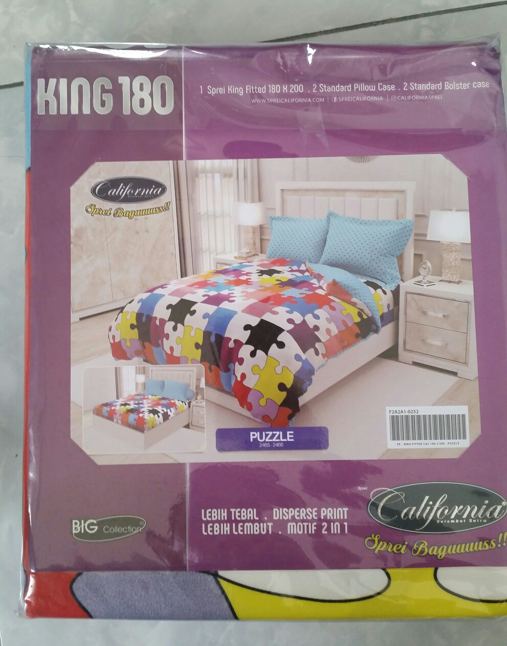 Sprei California King B2 Uk. 180x200cm [grosir & Ecer Murah]