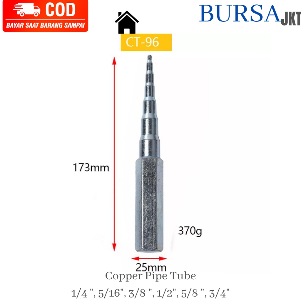 SWAGING PUNCH TOOLS CT96 ALAT PELEBAR LUBANG PIPA TEMBAGA AC KULKAS 6IN1