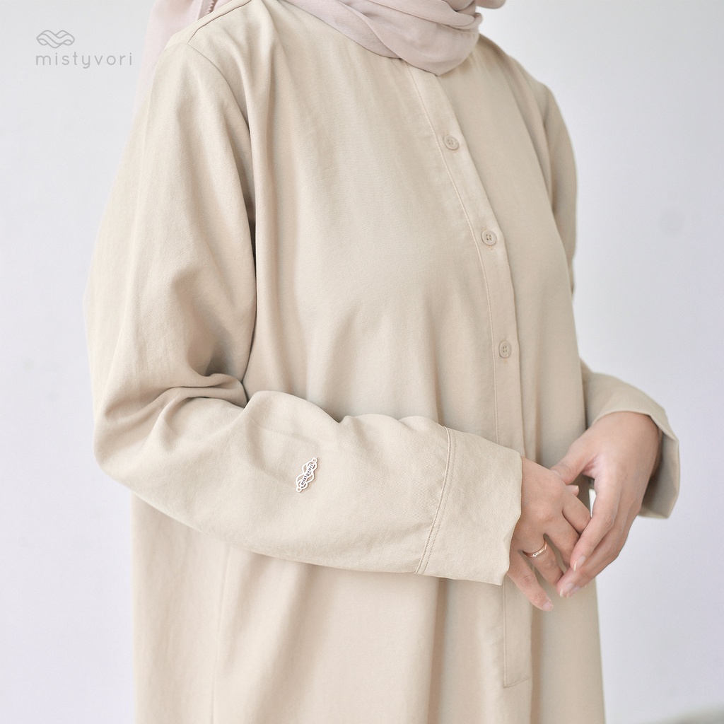 Mistyvori Hayya Tunik Oneset Bahan Linen-1
