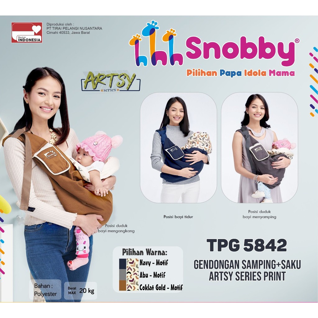 Gendongan Samping Snobby TPG1642 Line Series | Gendongan Bayi Snooby Gendongan bayi Snobby