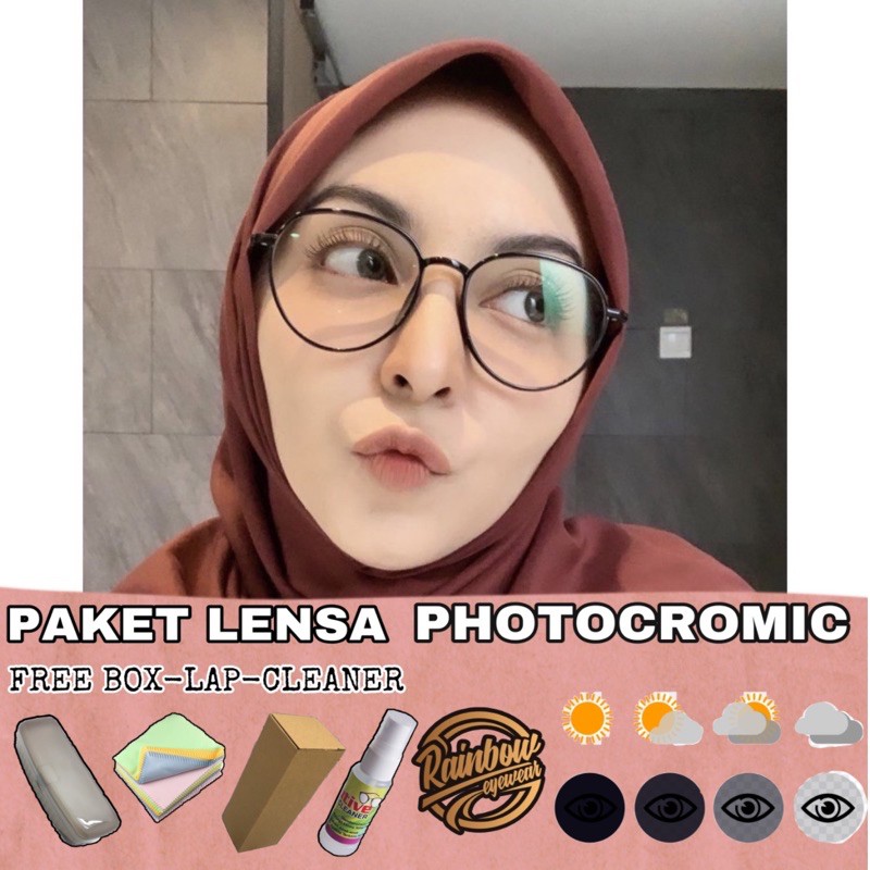 BEST SELLER (2190) ❗️❗️❗️FRAME PHOTOCROMIC  nyaman dipakai sehari hari bisa pasang lensa -/(+)/cyl dll