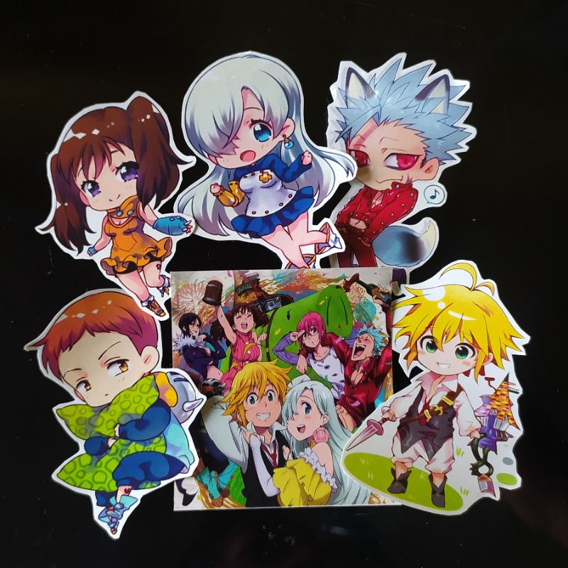 

STICKERS PACK 6 PCS ANIME | NANATSU NO TAIZAI | SEVEN DEADLY SINS