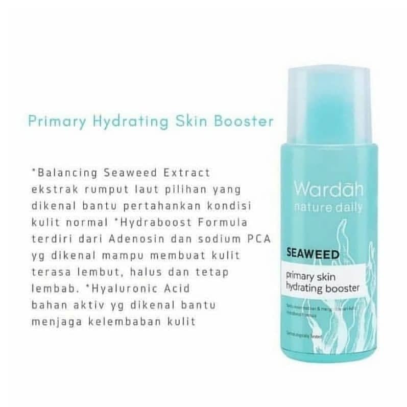 Wardah Nature Daily Seaweed Series Facial Wash Cleanser Scrub Micellar Toner Cream Mask (KIM)