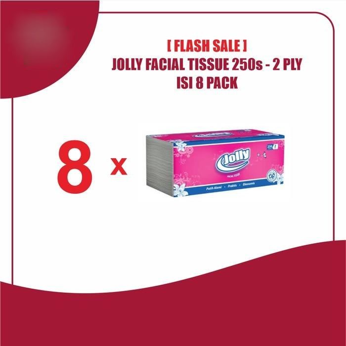 Facial Tissue Jolly 250 Sheets 2 ply