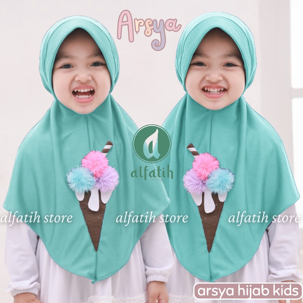 ALFATIH STORE/ Jilbab Anak Arsya / Hijab Anak Murah teni