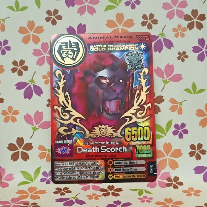 animal kaiser death scorch gold champion