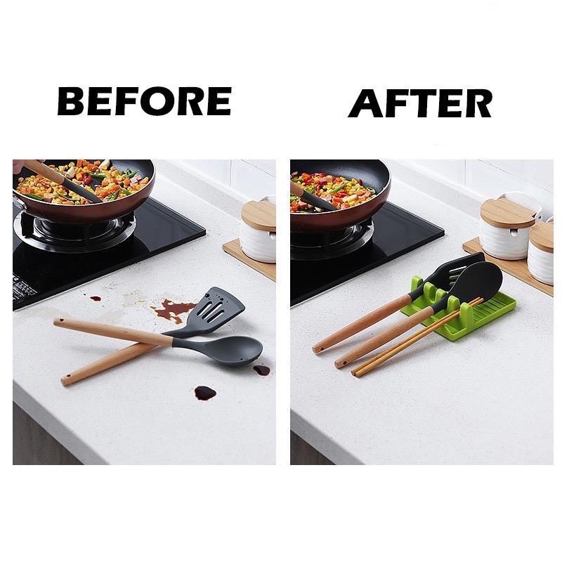 Tatatan Holder Spatula Sendok Sumpit Tutup Panci Alas Alat Dapur