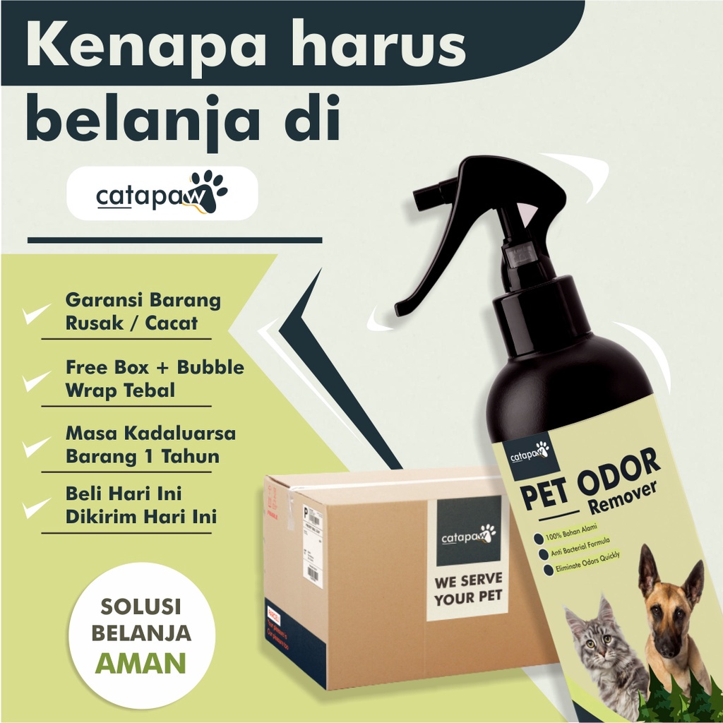 Spray Penghilang Bau Kotoran Kucing / Pet Odor Remover Penghilang Bau Pesing Bak Pasir Kucing / Cat Litter Box Spray Pipis Pup Kucing - Aroma Pinus Hutan