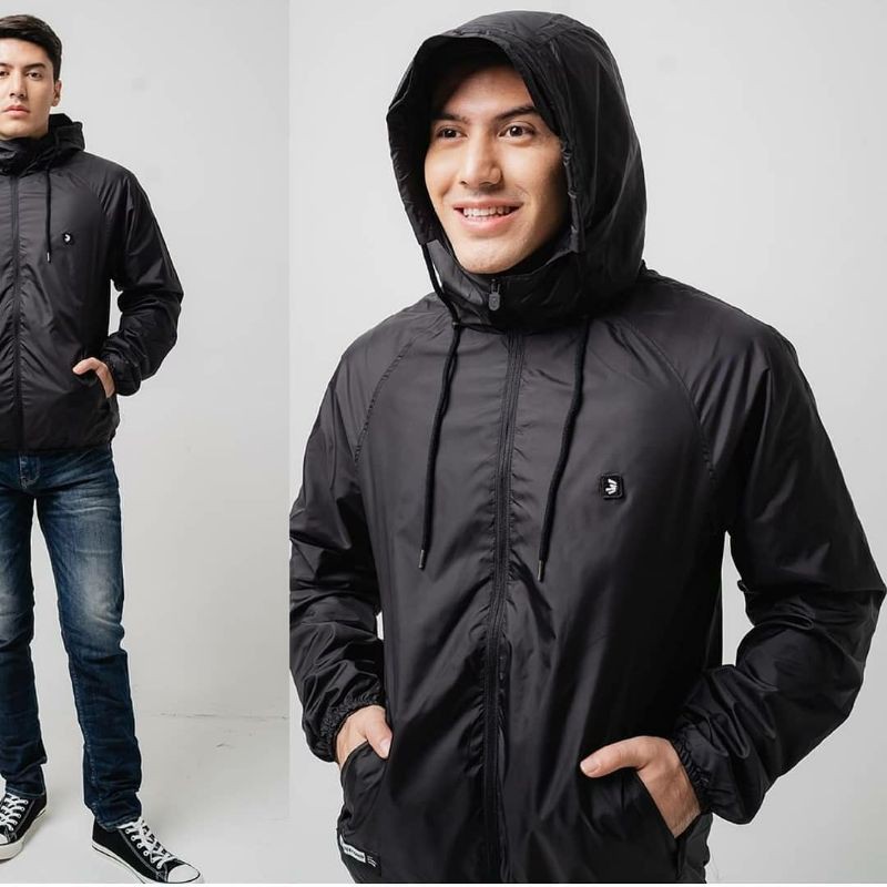 3Second Jaket parasut hoodie