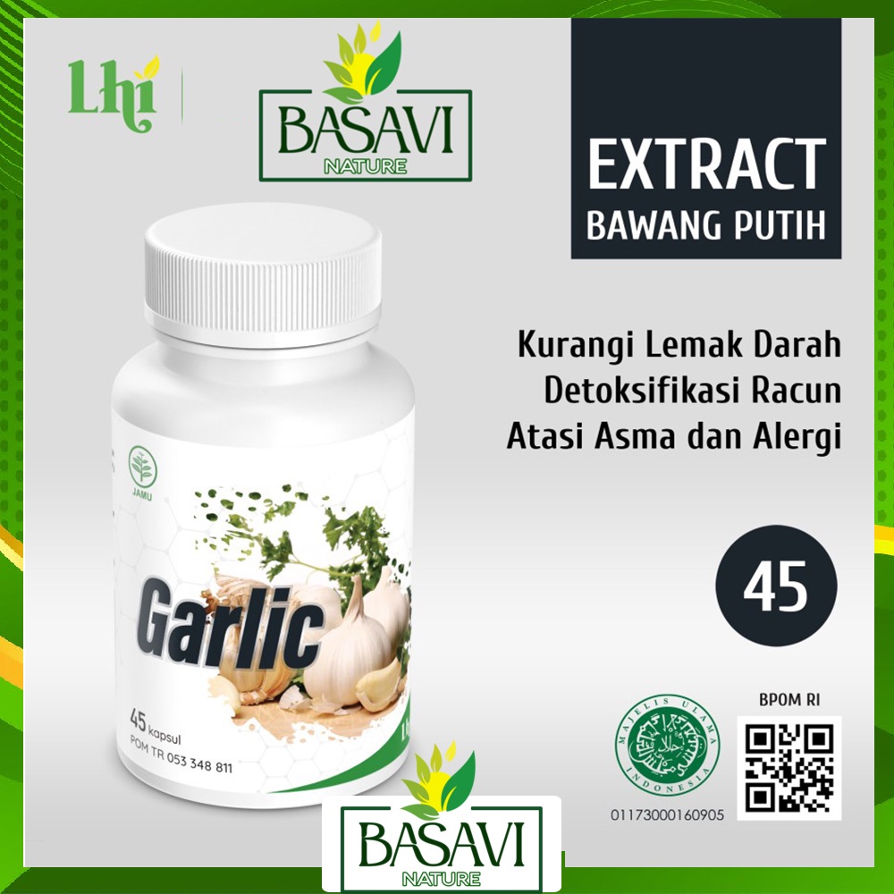 Ekstrak Bawang Putih Kapsul-Garlic Dr.Liza-utk kolestrol-asma-Anosmia BPOM HALAL