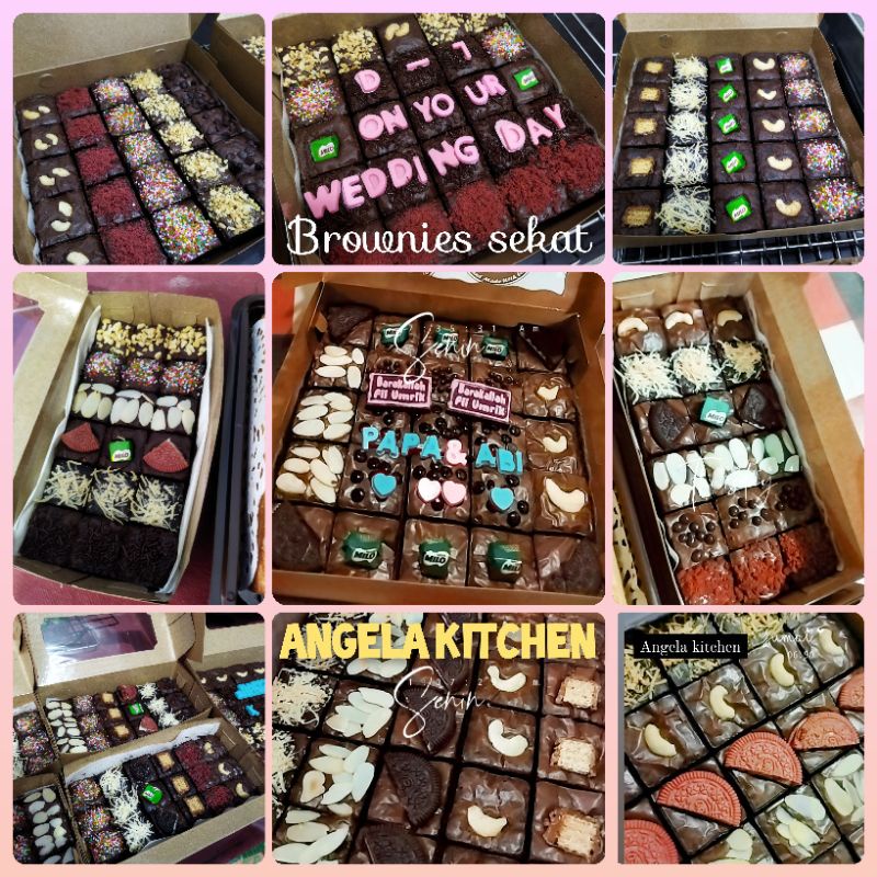 

brownies panggang BESAR 20X20 / Brownies fudgy / brownies fudge / brownies sekat / brownies skat