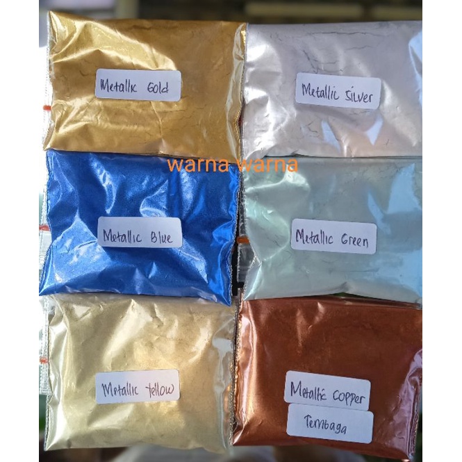 Pigmen metalik/ Pigment Metallic/ Metalik powder/Metalic Bubuk /pewarna resin metalik/ 10 gram