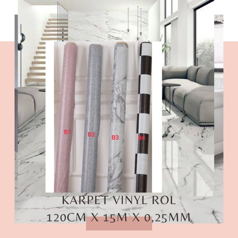 best seller  karpet plastik vinyl 1 roll  15   10 meter  untuk alas meja dan lantai  beragam