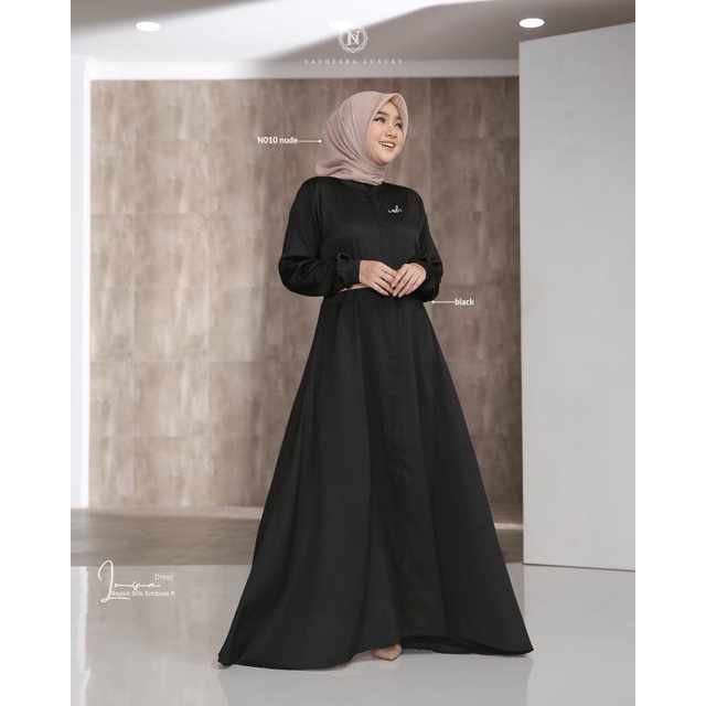 JSfashion99 NADHEERA LUXURY LUISA DRESS GAMIS NADHEERA LUXURY LUISA