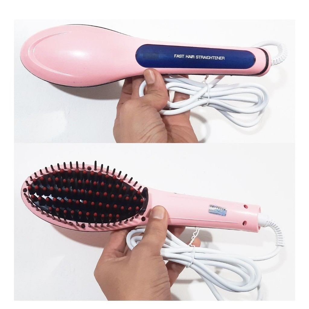 Sisir Catok Pelurus Rambut Elektrik Ion Fast Hair Straightener 111135