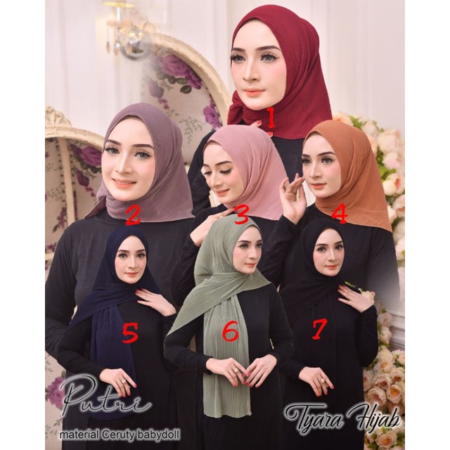 putri pastan oval plisket by tyara hijab