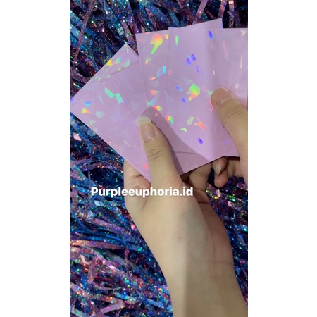 Innersleeve holo lilac photocard pc album bts jungkook taehyung butter tear o