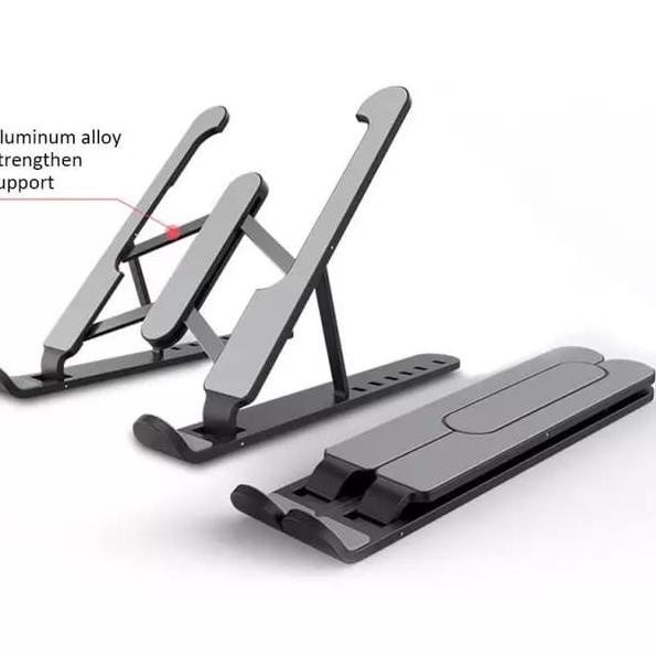 `➙ Laptop Holder Portable Anti Slip Tablet Holder - Hitam newarrival