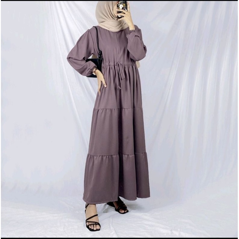 gamis kekinian simple.gamis nanda