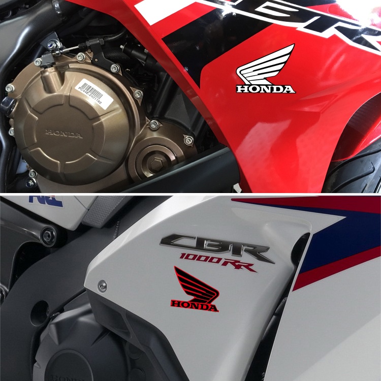 Honda Wings Emblem Motor Stiker Reflektif Tangki Bahan Bakar Stiker Helm Stiker Aksesoris Motor