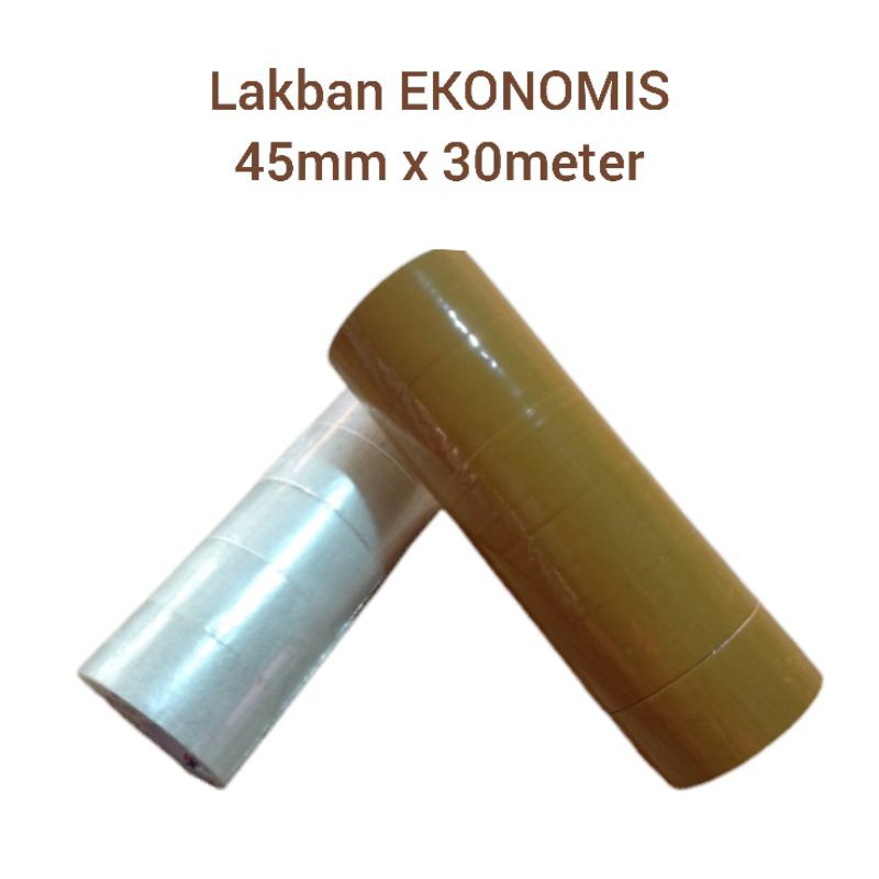 

Lakban OPP ekonomis 45mm x 50meter