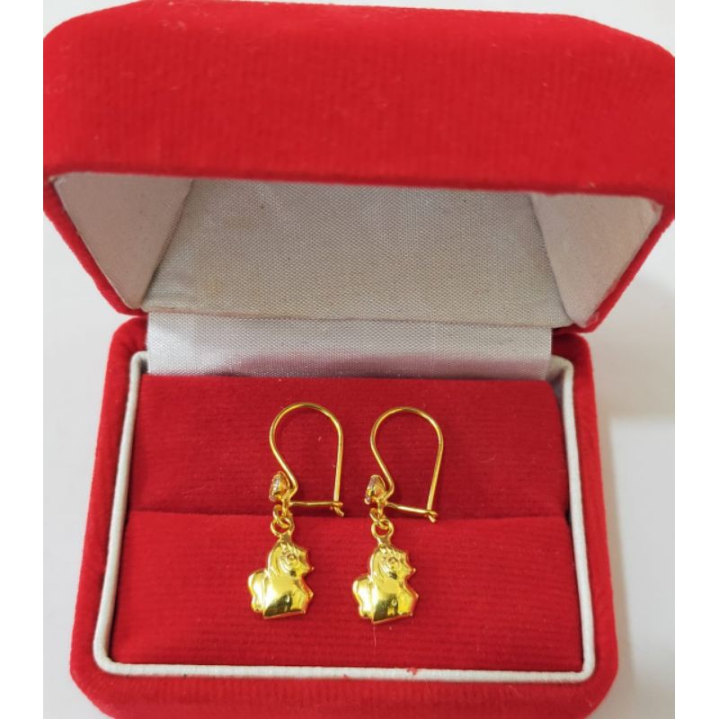 Anting Gantung variasi, Perak 925, Sepuh Emas Kuning