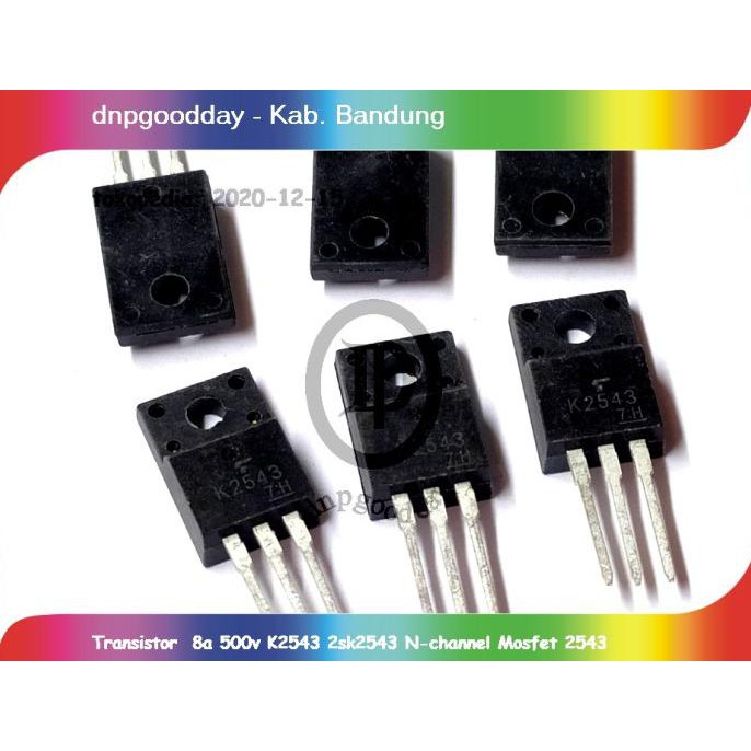 Transistor 8A 500V K2543 2Sk2543 N-Channel Mosfet 2543 Dnpgood11 Juara