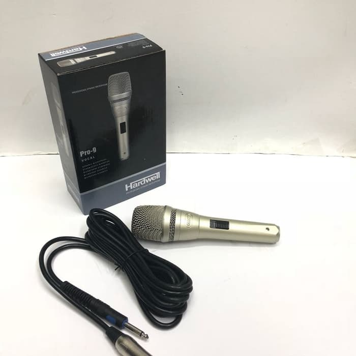 Jual Mic Vocal Kabel Hardwell PRO 9 Pro9 Original Utk Karaoke Pidat Recording