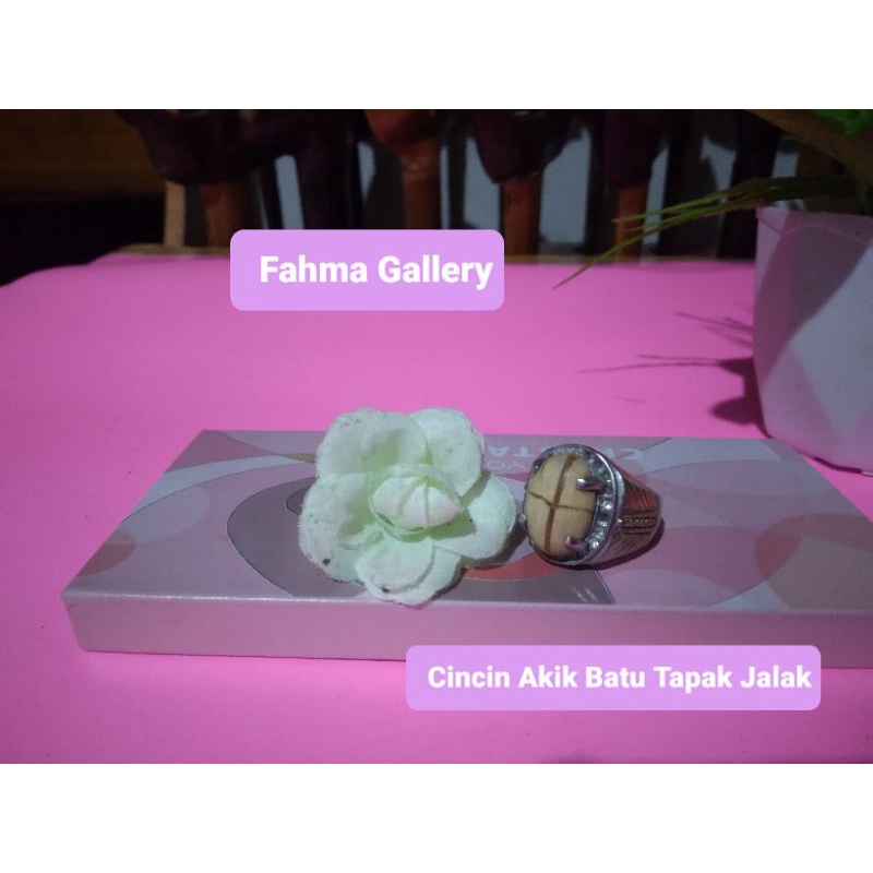 Cincin Akik Batu Tapak Jalak Original