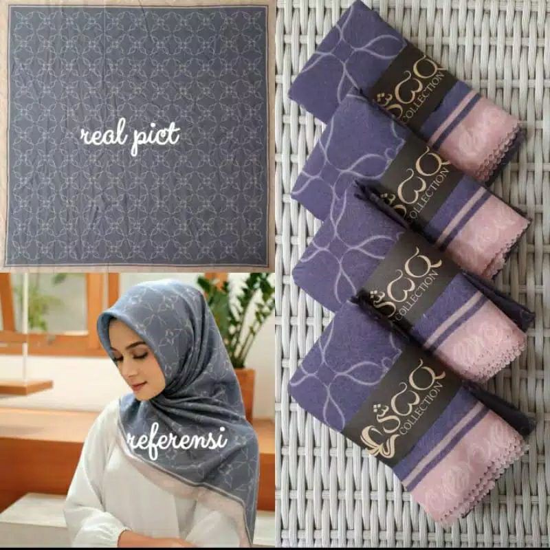 deenay kw, deska,  hijab voal motif segiempat,  lasercut