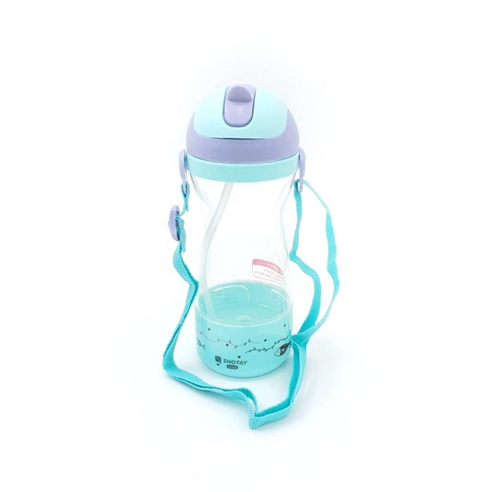 NEW Water Bottle Kids / Botol Minum anak Shotay 450ml BPA FREE - Ungu - Tosca