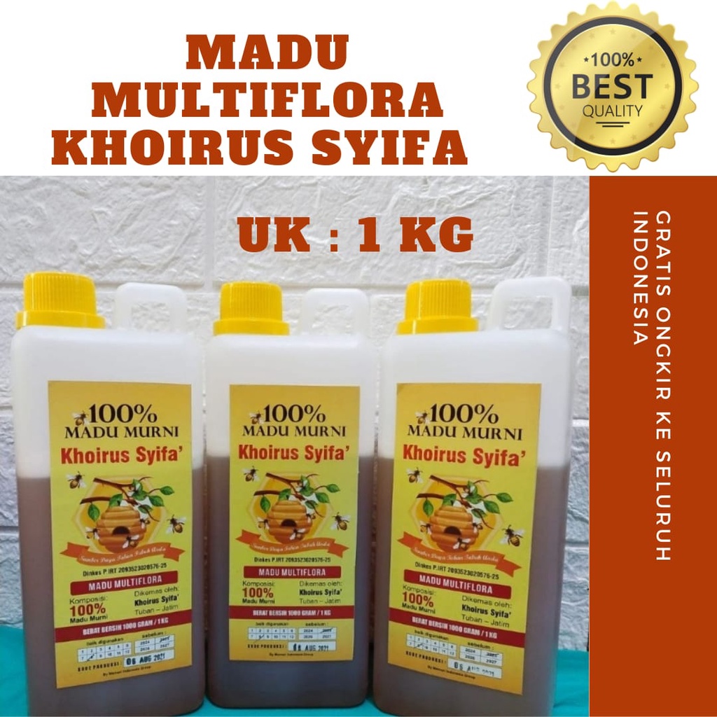 

TERLARIS!!!Madu Multiflora Khoirussyifa Murni