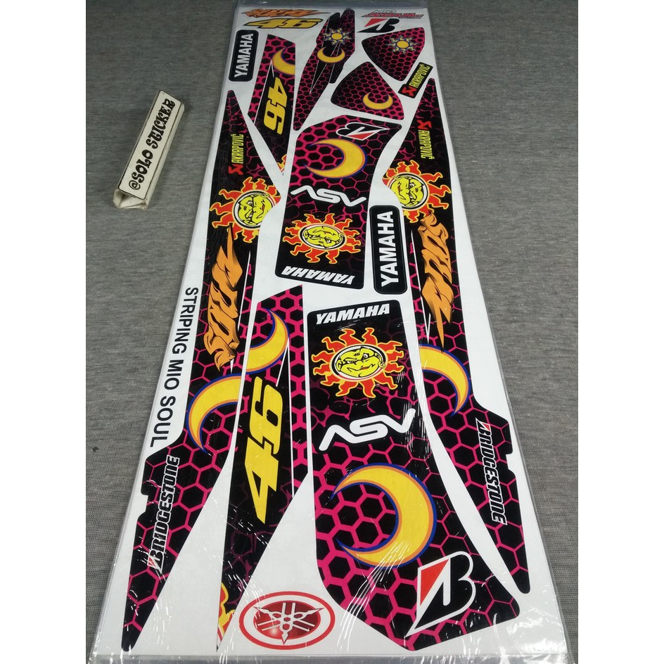 STRIPING SOLO (BISA COD) -Striping Motor Variasi Mio Soul Karbu The Doctor 46