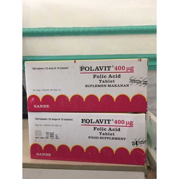 Folavit Tablet 1 strip isi 10 tablet