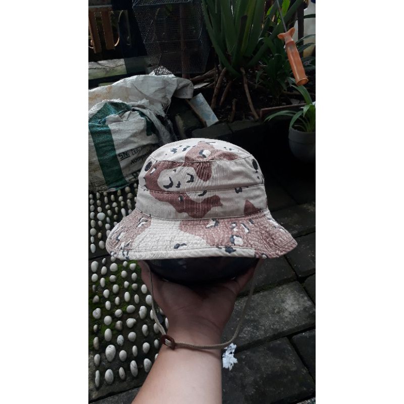 Bucket hat / Topi / Rimba / Jungle hat Millitary Second import
