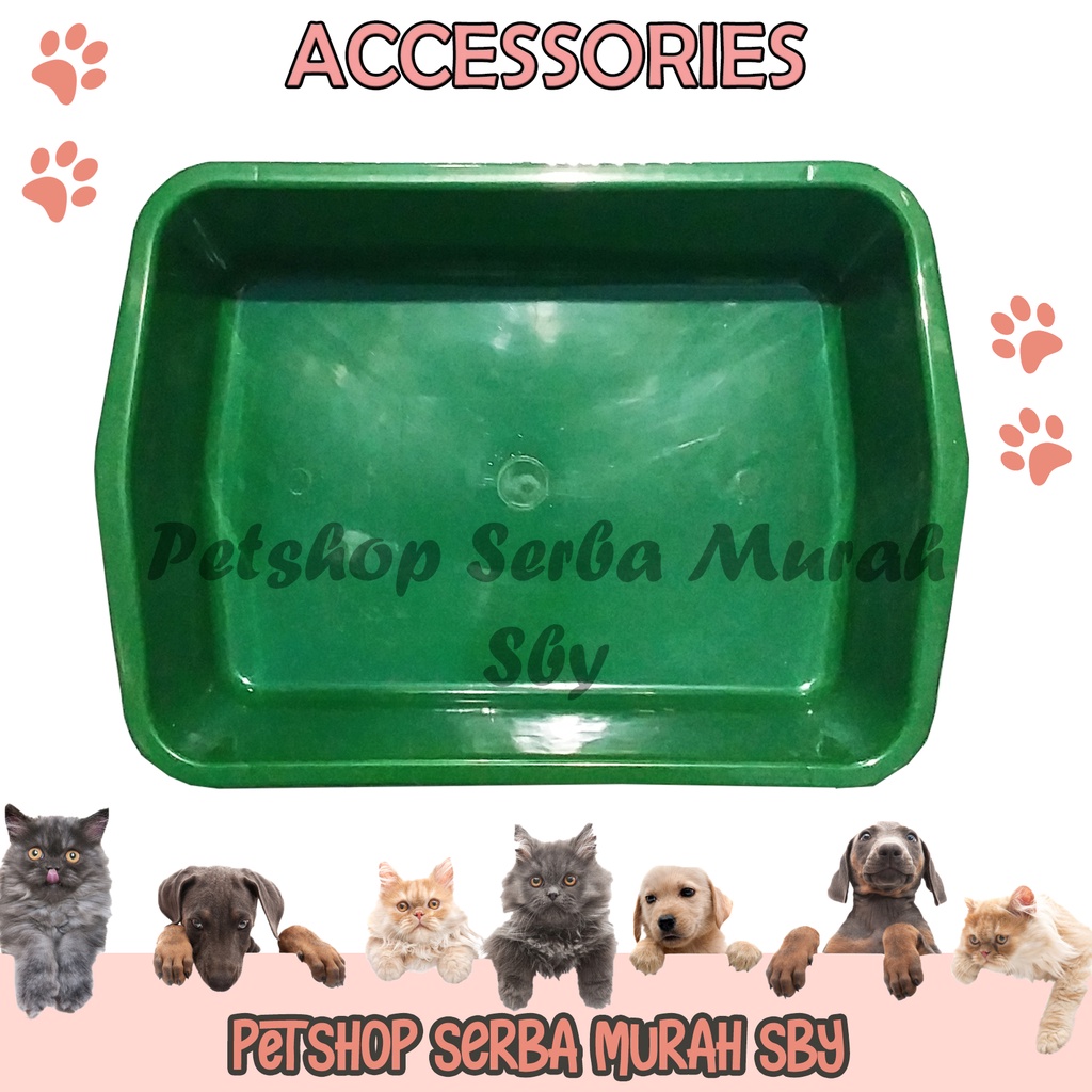 Litter Box LARGE / BESAR Untuk Pasir Kucing - Accessories Hewan Peliharaan