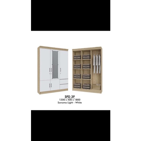 lemari pakaian 5 pintu x-tra RAK by mebel Sumber Harapan , Banjarmasin