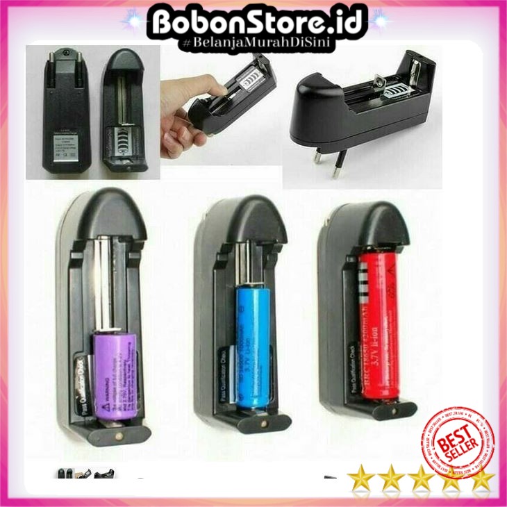 Charger Baterai Universal Tempat Casan Batu Batere Cell Charger 18650 AA AAA Charger Baterry Praktis