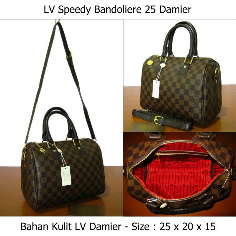 PROMO Tas lokal Louis Vuitton LV damier untuk wanita ke kantor murah TERLARIS