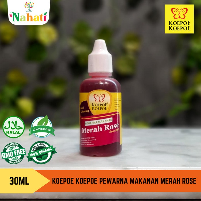 

Koepoe Koepoe Pewarna Makanan Merah Rose 30ml - Kupu Kupu