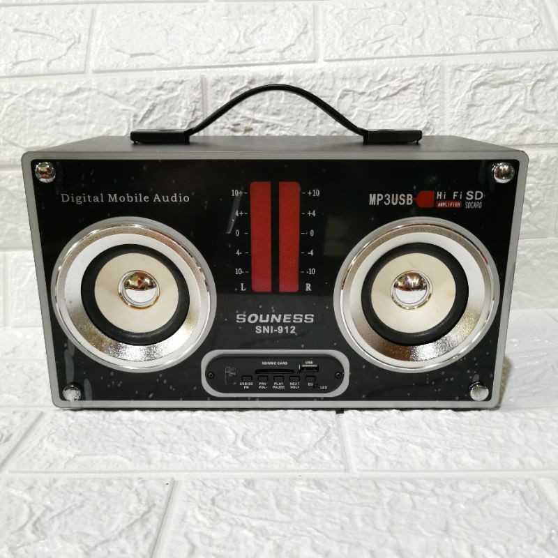 [SUSE] VINTAGE RADIO FM JADUL SOUNESS SNI 912 MP3 MP4 PLAYER USB SD CARD MOBILE SPEAKER