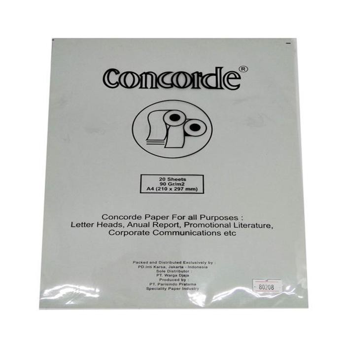 

KERTAS CONCORDE A4 90 GR 80208 SILVER