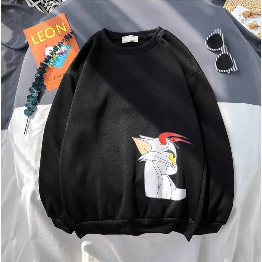 CARTOON SWEATER WANITA PRIA - SWEATER COUPLE - CREWNECK SWEATER TERBARU